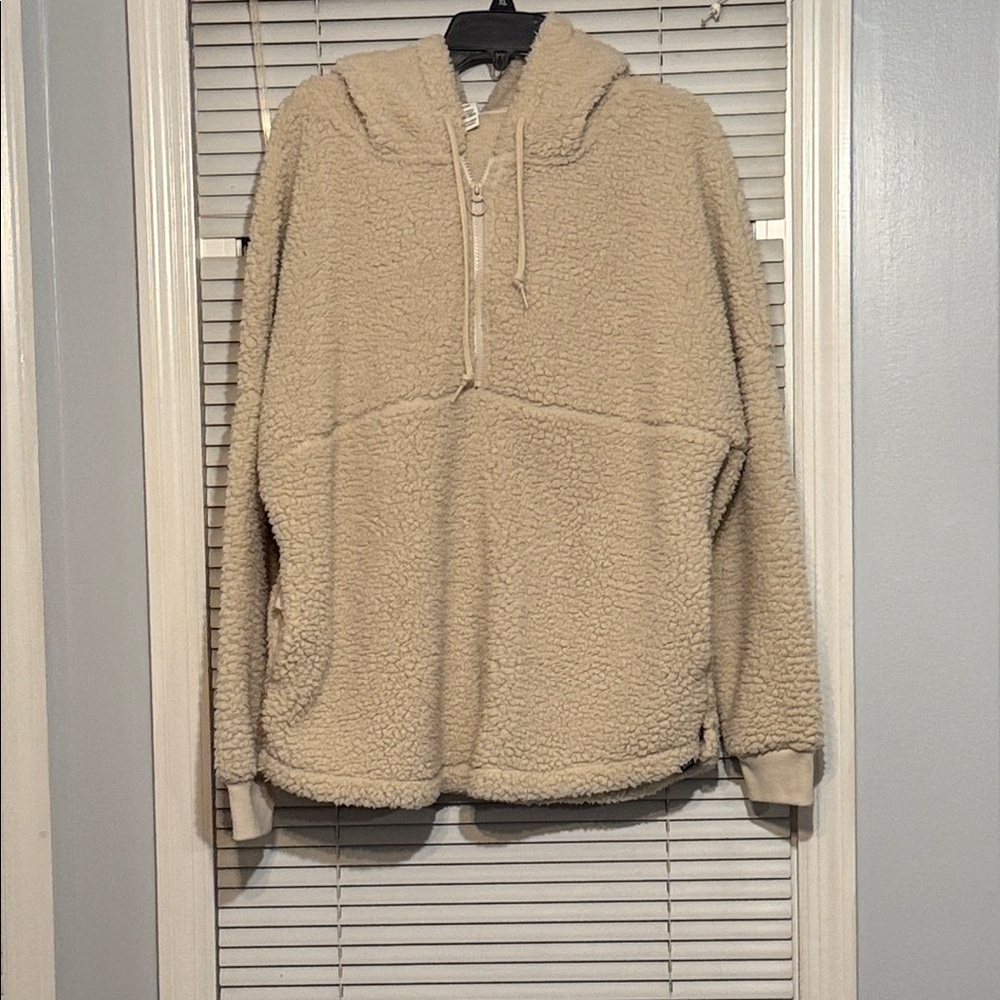 PINK Victoria's Secret Beige Sherpa Jacket